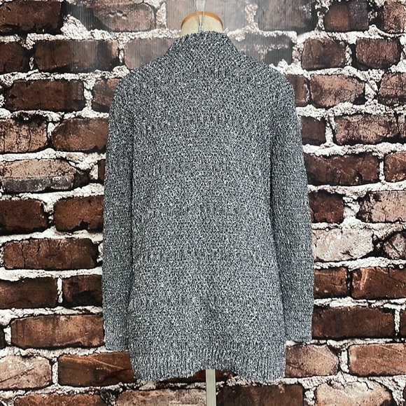 Caslon Cardigan Sweater Open Front Knit Gray Variegated Size X Small XS - Picture 11 of 16